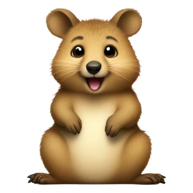 Quokka watching tv  sticker