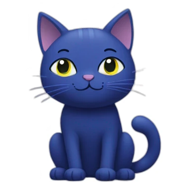 Peg + cat indigo cat sticker
