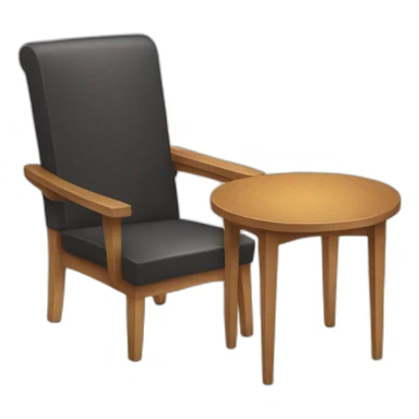 chair with table sticker