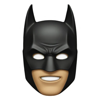 bat man mask sticker