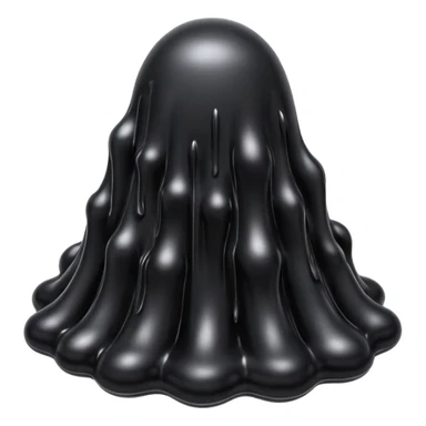Black slime sticker