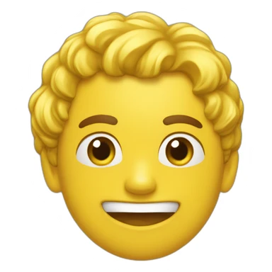 bola amarilla sorprendida sticker