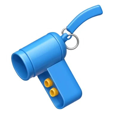 whistle in blue sticker