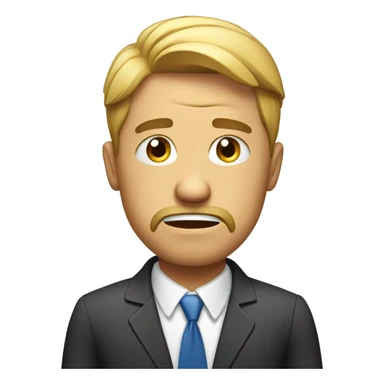 stressed business man sticker