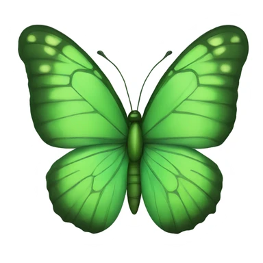 Green butterfly sticker