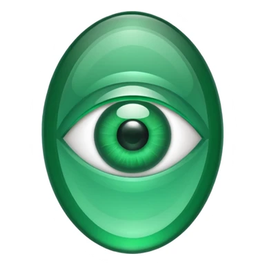 emerald stone with eyes  sticker