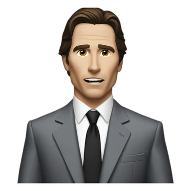 Christian Bale American Psycho sticker