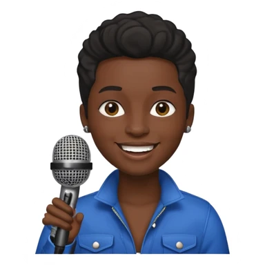 singer black person sticker