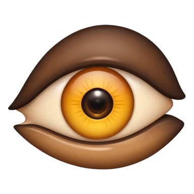 make one eye dark brown in this emoji 👀 sticker
