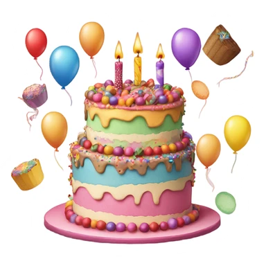 Huge birthday cake  sticker