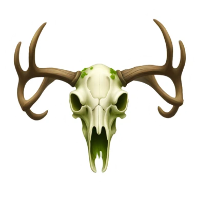 Mossy elk skull emoji sticker