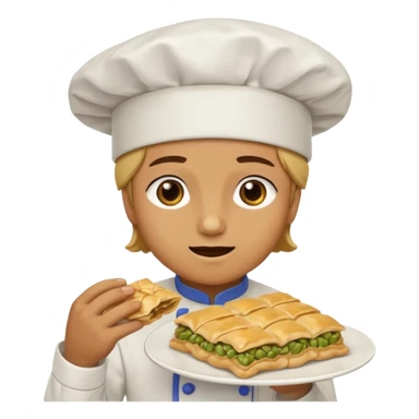 Baklava yiyen baklava kaçışı sticker