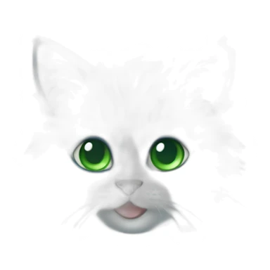 A fluffy blue kitten with mesmerizing green eyes sticker