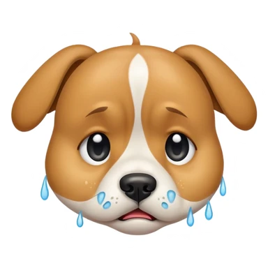 perro llorando sticker