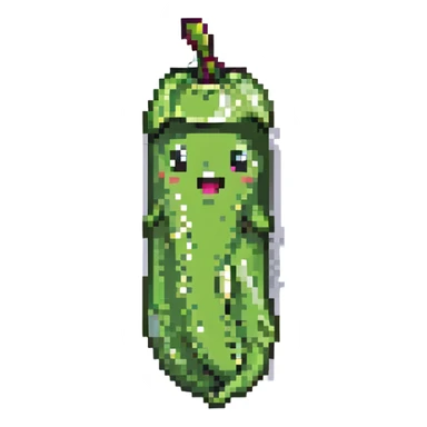 snap pea with a cute face sticker