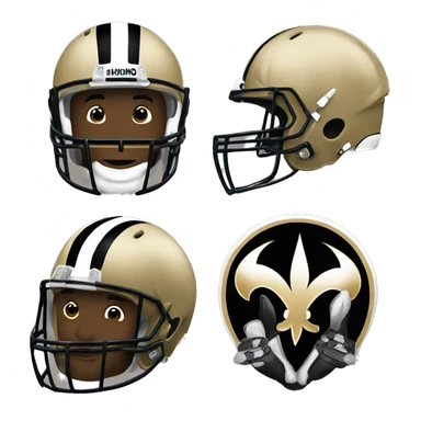 new orleans saints football team sticker