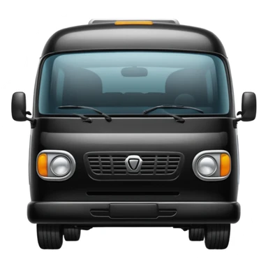 black minibus sticker