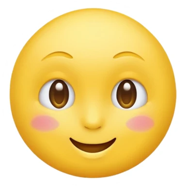 Emoji, yellow round winking face sticker