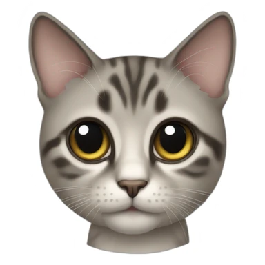 catwhit big eyes sticker