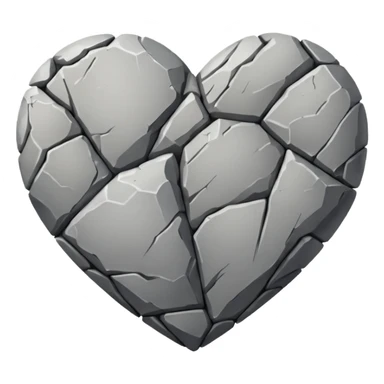 A heart of stones sticker