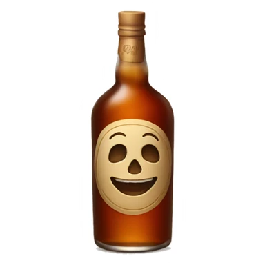 bottle of rum sticker