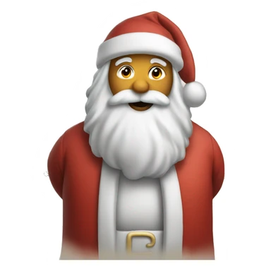 Santa solves complicated math puzzles sticker