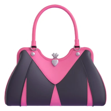 pink and black gothic purse sticker