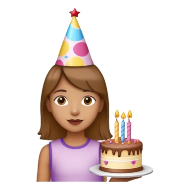 chica en fiesta de cumpleñaos sticker