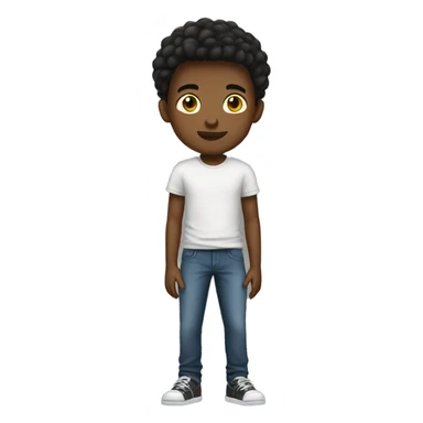 white teenager boy full body sticker