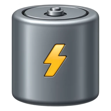 realistic big battery sticker