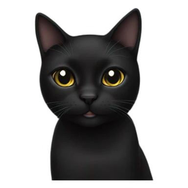 black cat her name is Sal sticker