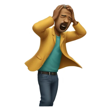 man doing dab sticker