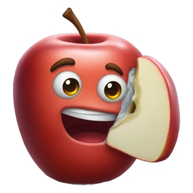 Candy apple in a fridge sticker