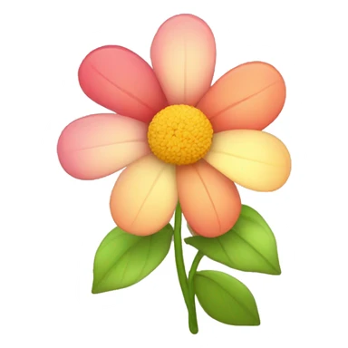 Flor con petalos multicolor sticker