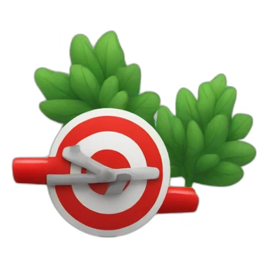 wheel stop sign sticker