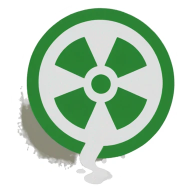 Hazardous waste symbol sticker