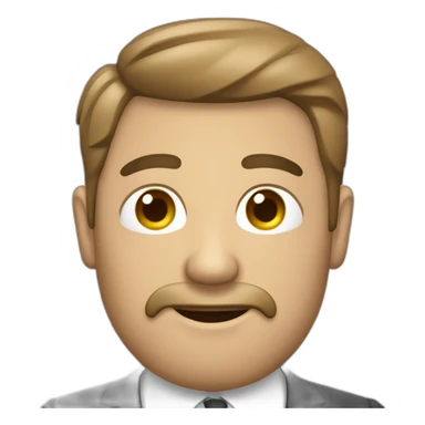 hombre de traje con mano en la cabeza sticker