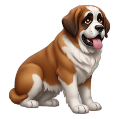 saint-bernard-dog-love sticker