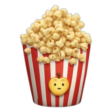 apple popcorn emoji sticker
