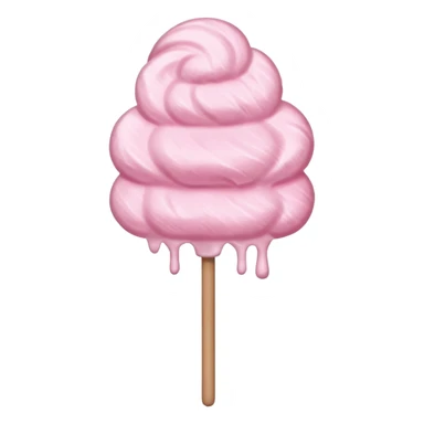 Light Pink Cotton Candy On A Stick sticker