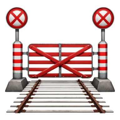 Railroad crossing  sticker