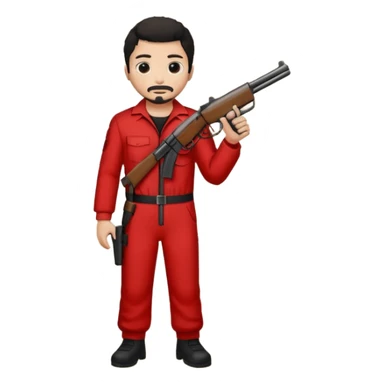 Tokyo in the la casa de papel TV show sticker