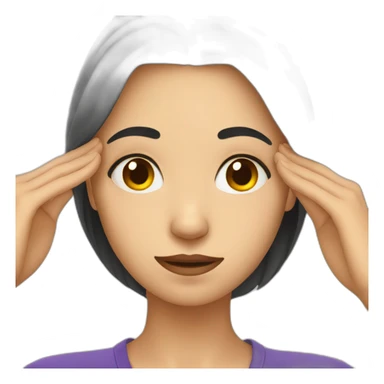 Girl with headache sticker