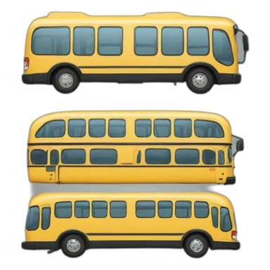 bus sliced in half sticker