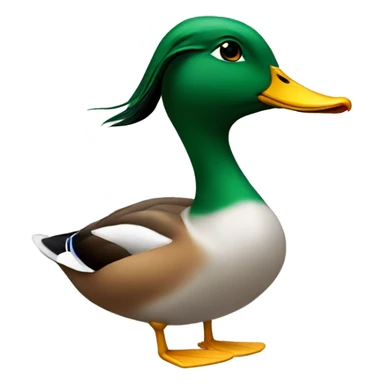 Female mallard sticker