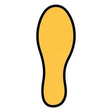 A single small human footprint, representing the first easy step in a journey sticker
