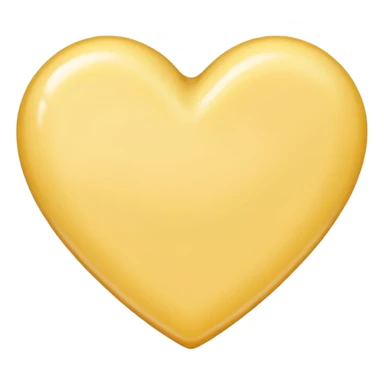 butter coloured heart sticker