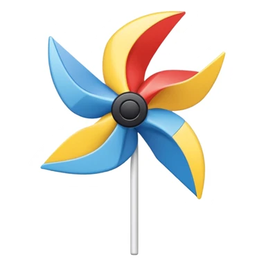 White only, pinwheel only sticker