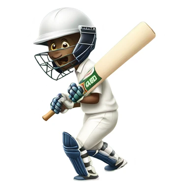 A cricket bug playing cricket sticker