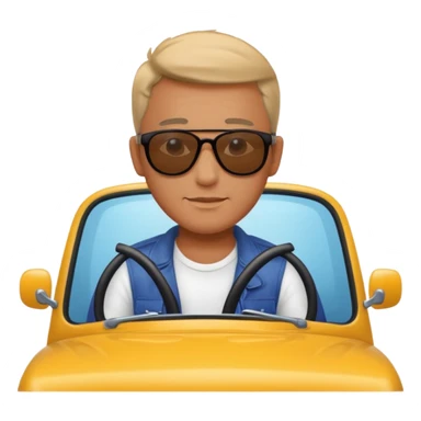 man on vehicle sticker